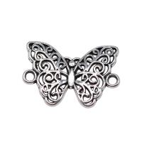 Zinc Alloy Connector Butterfly plated vintage & DIY & 1/1 loop & hollow nickel lead & cadmium free Sold By PC