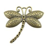 Zinc Alloy Animal Pendants Dragonfly plated vintage & DIY nickel lead & cadmium free Sold By PC