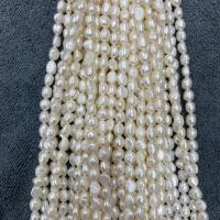 Keishi ferskvandskulturperle Beads, Ferskvandsperle, Barok, du kan DIY, hvid, 5-6mm, Solgt Per Ca. 15 inch Strand