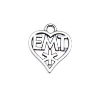 Zinc Alloy Heart Pendants antique silver color plated vintage & DIY & hollow nickel lead & cadmium free Sold By PC
