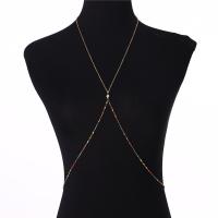 Body Chain Jewelry 304 Stainless Steel with Crystal fashion jewelry & for woman & epoxy gel Sold By Strand
