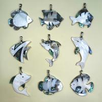 Shell Pendants, Fish, Unisex & different styles for choice, more colors for choice, Sold By PC