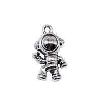Character Zinc Alloy Pendants Astronaut antique silver color plated DIY nickel lead & cadmium free Sold By PC