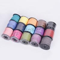 Cuerdas de Lana, cordón de lana, cara doble, más colores para la opción, 2.50x1.50mm, longitud 100 Yardpatio, Vendido por UD