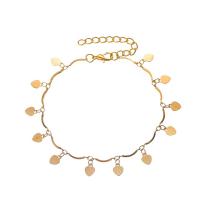 Brass Anklet fashion jewelry & for woman nickel lead & cadmium free Length Approx 10.04 Inch Sold By PC