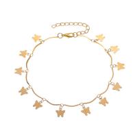 Brass Anklet fashion jewelry & for woman nickel lead & cadmium free Length Approx 11.02 Inch Sold By PC