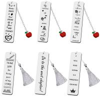 Stainless Steel Bookmark 304 Stainless Steel Unisex & with letter pattern Sold By PC