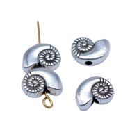 Zinc Alloy Animal Beads Conch antique silver color plated vintage & DIY nickel lead & cadmium free Sold By PC