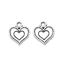 Zinc Alloy Heart Pendants plated vintage & DIY nickel lead & cadmium free Sold By PC