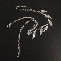 Fashion Toe Anklet Zinc Alloy with 1.9inch extender chain silver color plated fashion jewelry & for woman nickel lead & cadmium free Length Approx 8.3 Inch Sold By PC