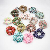 Hair Scrunchies Cloth Christmas Design & fashion jewelry & for woman Sold By PC