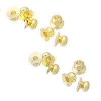 Brass Ear Nut Component plated fashion jewelry & DIY Approx 1mm Sold By PC