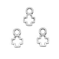 Zinc Alloy Cross Pendants antique silver color plated DIY & hollow nickel lead & cadmium free Sold By PC