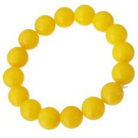 Agaat armbanden, Gele Agaat, Natuurlijk & mode sieraden & voor vrouw, geel, 12x12x12mm, Per verkocht 7 inch Strand