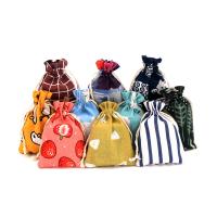 Jewelry Pouches Bags, Cotton Fabric, different size for choice & different designs for choice, more colors for choice, Sold By PC