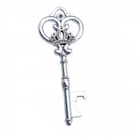 Zink Alloy Key Hängen, Nyckel, antik silver pläterad, DIY, nickel, bly och kadmium gratis, 32x83mm, Säljs av PC