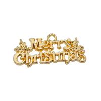 Zinc Alloy Christmas Pendants Alphabet Letter plated Christmas Design & DIY nickel lead & cadmium free Sold By PC