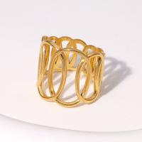 Stainless Steel Open ring, 304 rostfritt stål, mode smycken & Unisex, fler färger för val, 55mm,17.4mm, Säljs av PC