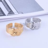 Stainless Steel Open ring, Titan Stål, mode smycken & olika storlek för val & för kvinna, fler färger för val, Säljs av PC