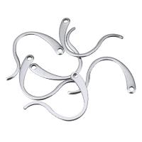 304 Stainless Steel Earring Hook DIY & machine polishing original color Sold By PC