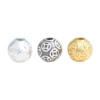 925 Sterling Sølv Mellemled Perler, Runde, forgyldt, du kan DIY & forskellig størrelse for valg, flere farver til valg, Solgt af PC
