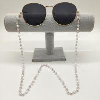 Brass Glasses Chain with Plastic Pearl anti-skidding & for woman nickel lead & cadmium free Length Approx 75 cm Sold By PC