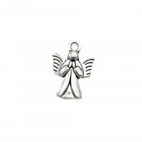 Character Zinc Alloy Pendants Angel antique silver color plated DIY nickel lead & cadmium free Approx Sold By Bag
