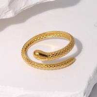 Stainless Steel Open ring, 304 rostfritt stål, Snake, plated, mode smycken & olika storlek för val & för kvinna, fler färger för val, Säljs av PC
