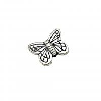 Zinc Alloy Animal Beads Butterfly antique silver color plated vintage & DIY nickel lead & cadmium free Approx Sold By Bag