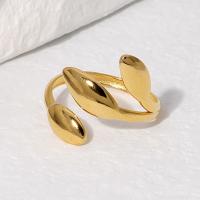 Stainless Steel Open ring, 304 rostfritt stål, plated, mode smycken & för kvinna, fler färger för val, Säljs av PC