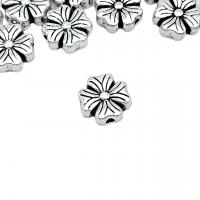Zinc Alloy Flower Beads antique silver color plated vintage & DIY nickel lead & cadmium free Approx Sold By Bag