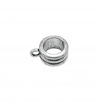 Zinc Alloy Bail Beads Donut antique silver color plated vintage & DIY nickel lead & cadmium free Approx Sold By Bag