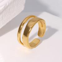 Rustfrit stål Open Ring, 304 rustfrit stål, forgyldt, mode smykker & for kvinde, flere farver til valg, Solgt af PC