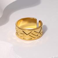 Rustfrit stål Open Ring, 304 rustfrit stål, forgyldt, mode smykker & for kvinde, flere farver til valg, Solgt af PC