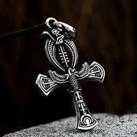 Stainless Steel Cross Pendants 304 Stainless Steel polished vintage & DIY Sold By PC