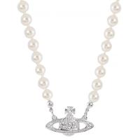 Unisex Necklace Plastic Pearl with Brass with 1.97inch extender chain plated fashion jewelry & for woman & with rhinestone Length Approx 15.75 Inch Sold By PC