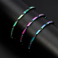 Couple Bracelet and Bangle Titanium Steel polished fashion jewelry & Unisex multi-colored Sold By PC