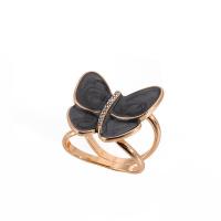 Zinc Alloy Jewelry Findings Butterfly stoving varnish for woman & with rhinestone nickel lead & cadmium free Sold By PC