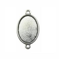 Zinc Alloy Pendant Cabochon Setting Oval plated vintage & DIY & 1/1 loop nickel lead & cadmium free Sold By PC