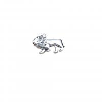 Zinc Alloy Animal Pendants Lion antique silver color plated vintage & DIY nickel lead & cadmium free Approx Sold By Bag