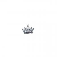 Zinc Alloy Crown Pendants antique silver color plated vintage & DIY nickel lead & cadmium free Approx Sold By Bag