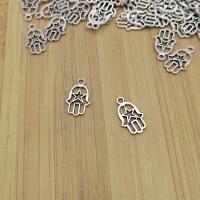 Zinc Alloy Hand Pendants antique silver color plated vintage & DIY & hollow nickel lead & cadmium free Approx Sold By Bag