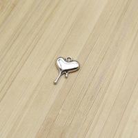 Zinc Alloy Heart Pendants antique silver color plated vintage & DIY nickel lead & cadmium free Approx Sold By Bag