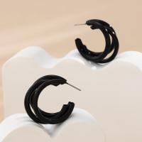 Iron Earring painted fashion jewelry & for woman nickel lead & cadmium free 3.2*3cm Sold By Pair