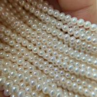 Přírodní sladkovodní perly perlí, Sladkovodní Pearl, DIY, více barev na výběr, 3-4mm, Prodáno za Cca 40 cm Strand