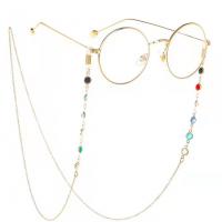 Glasses Holder Zinc Alloy Unisex & with rhinestone nickel lead & cadmium free Length Approx 70 cm Sold By PC