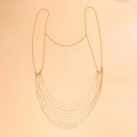 Body Chain Jewelry Brass with iron chain plated for woman nickel lead & cadmium free Sold By PC