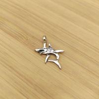 Zinc Alloy Animal Pendants Shark antique silver color plated vintage & DIY nickel lead & cadmium free Approx Sold By Bag