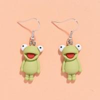 Resin Earring Frog fashion jewelry & for woman 14*45mm Approx Sold By Lot