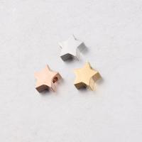 Stainless Steel Beads 304 Stainless Steel Star Fine Polishing & DIY Sold By PC